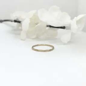 14k Gold Filled Hammered Ring