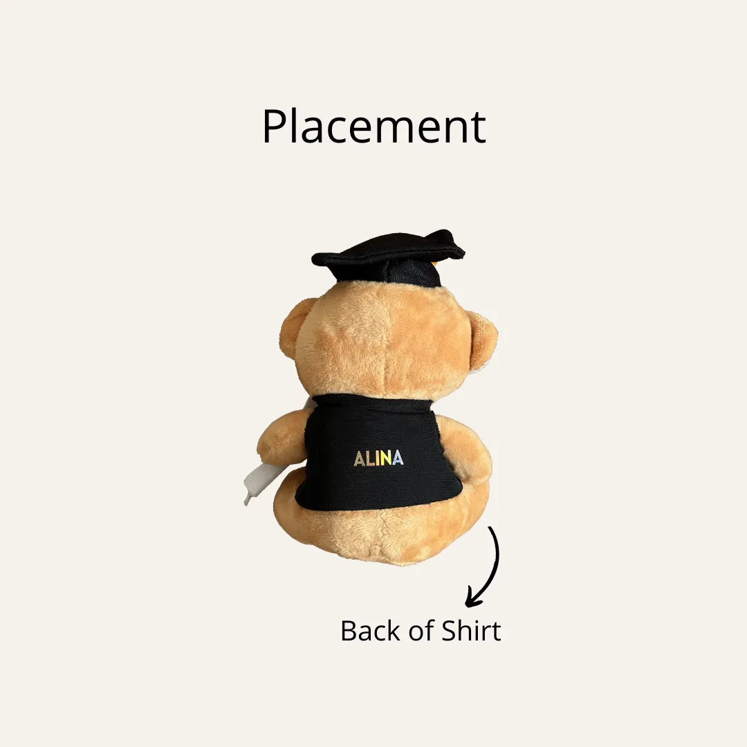 16cm Graduation Soft Bear 1PC (Name Printing)