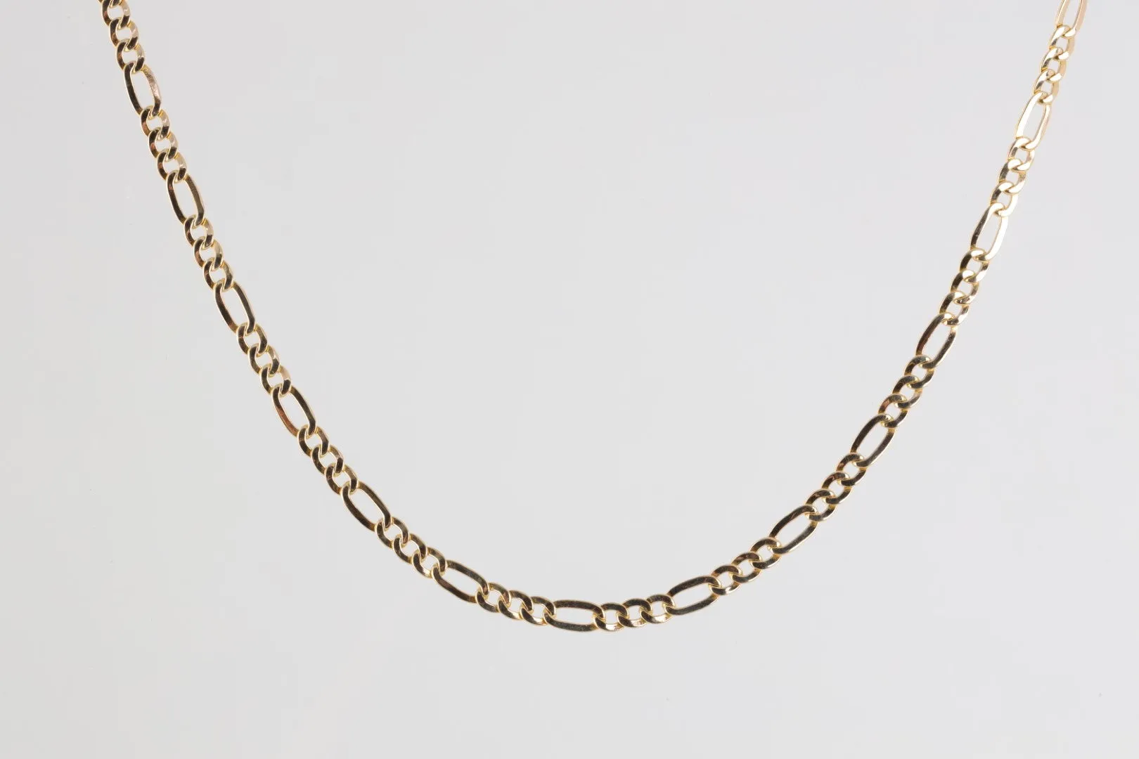 18” 14k Yellow Gold Figaro Chain Necklace (11.90g.)