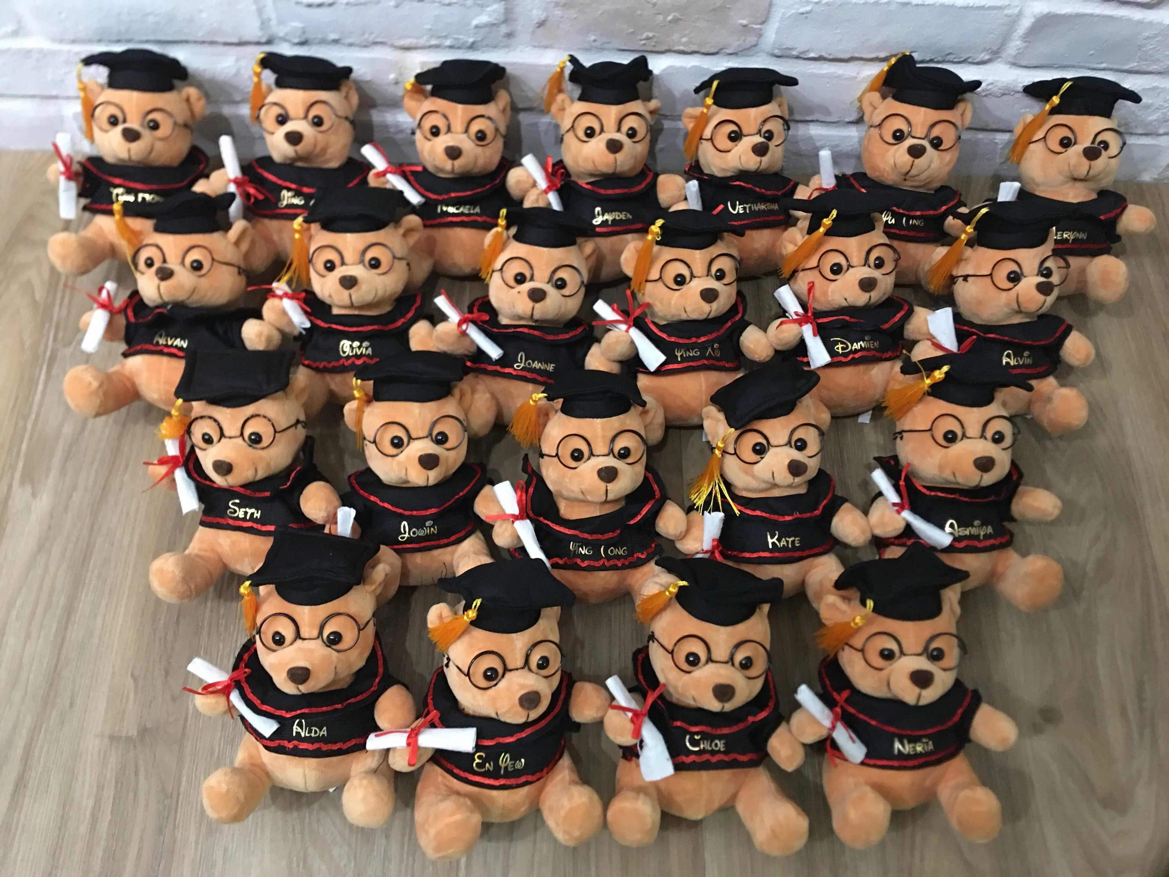 23cm Graduation Teddy Bear (Name Printing)