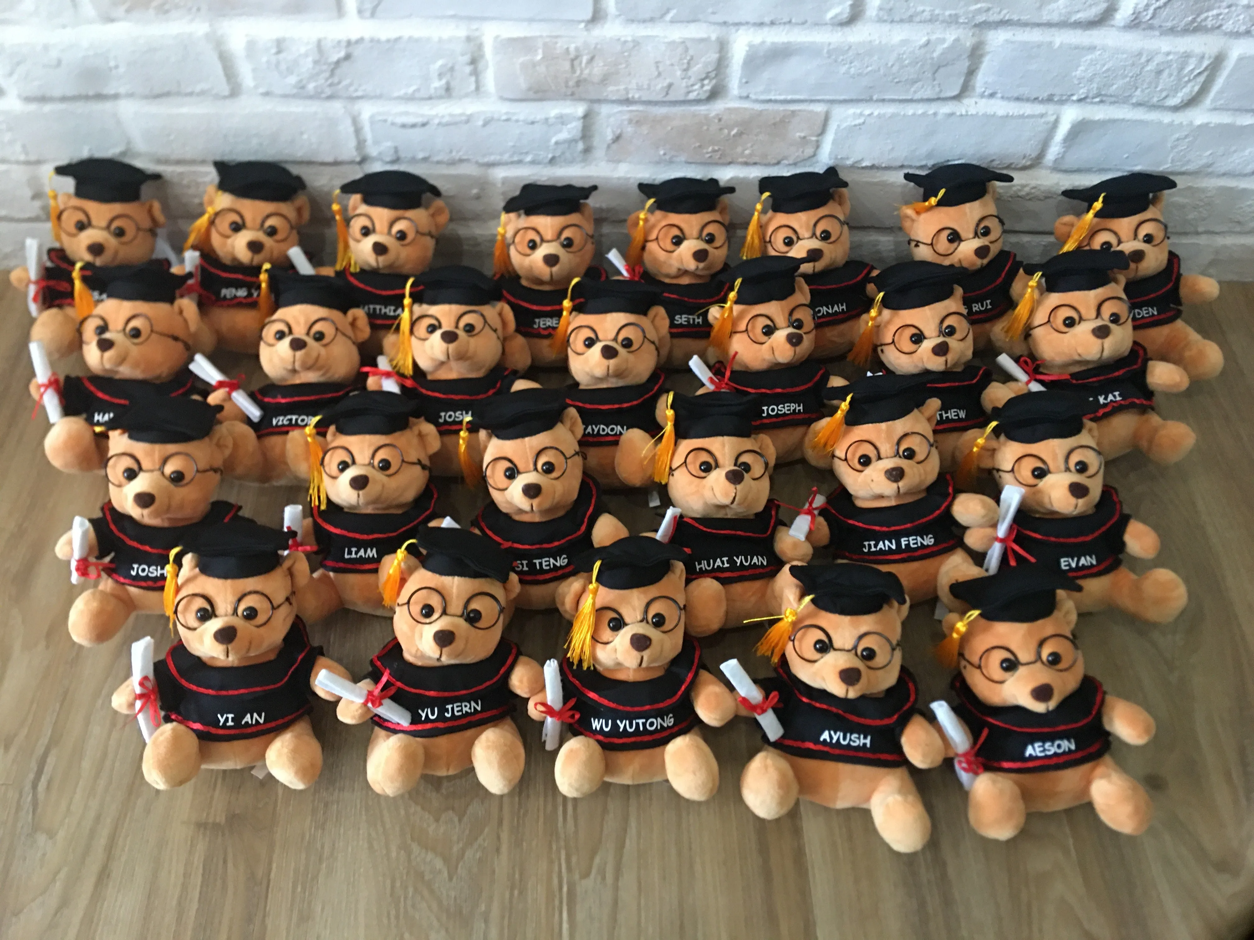 23cm Graduation Teddy Bear (Name Printing)