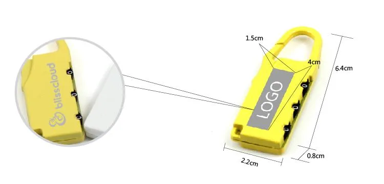 3 Digit Combination Luggage Lock (Cr-02B)