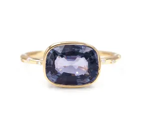 3.81-Carat Cushion Cut Spinel Ring