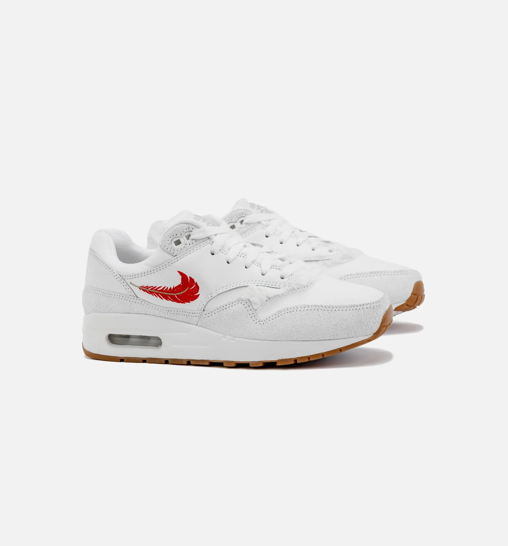 Air Max 1 The Bay Grade School Lifestyle Shoe - White/Red