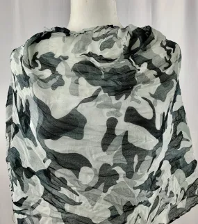 Black Camo Neck Scarf