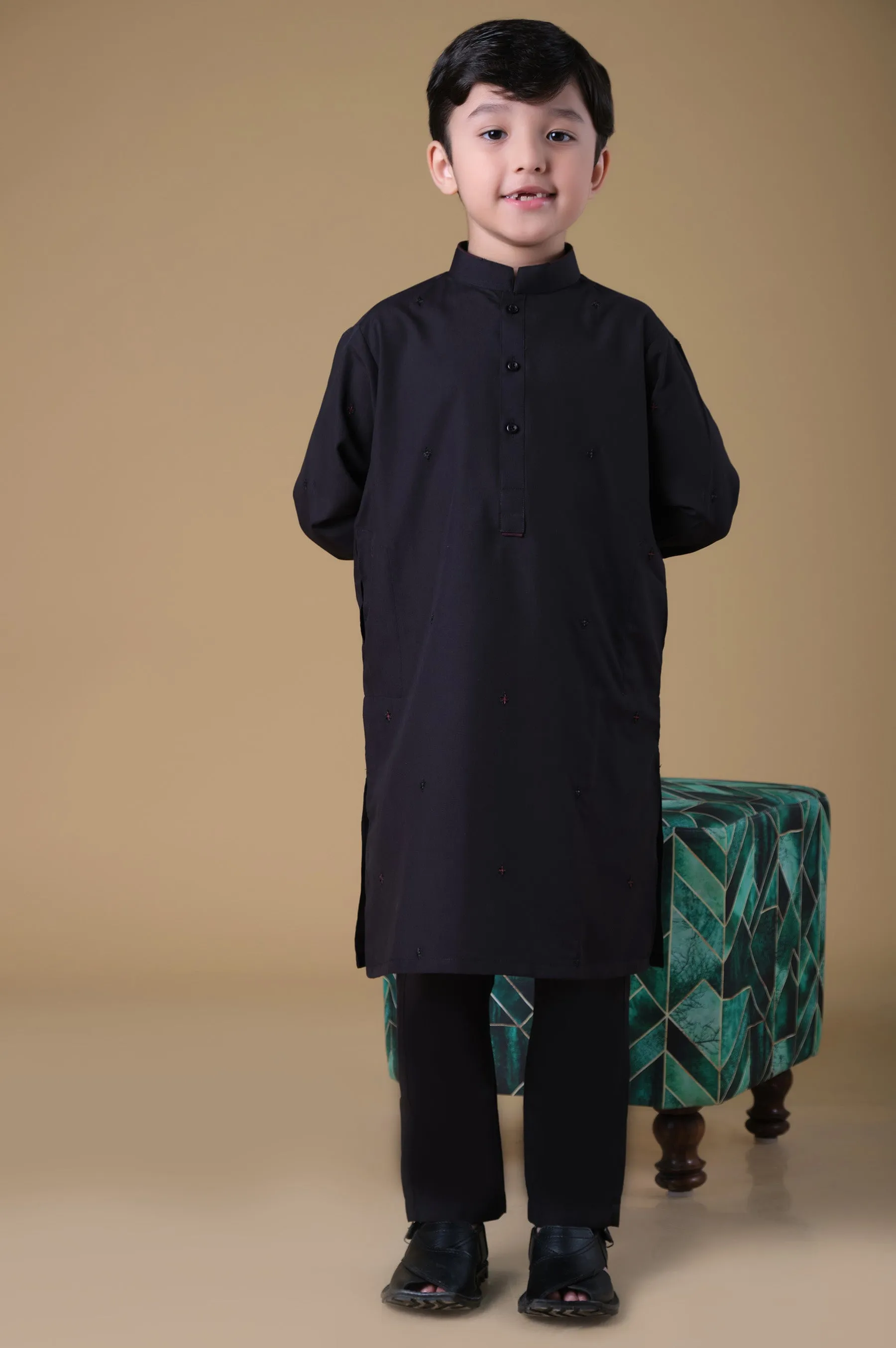 Black Kurta Pajama Suit