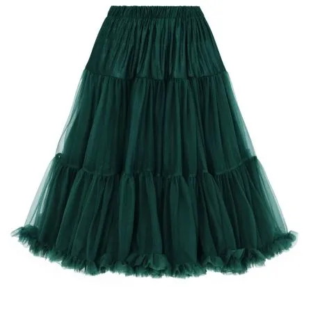 Bottle Green EXTRA VOLUME Net Vintage Rockabilly 50s Petticoat Skirt