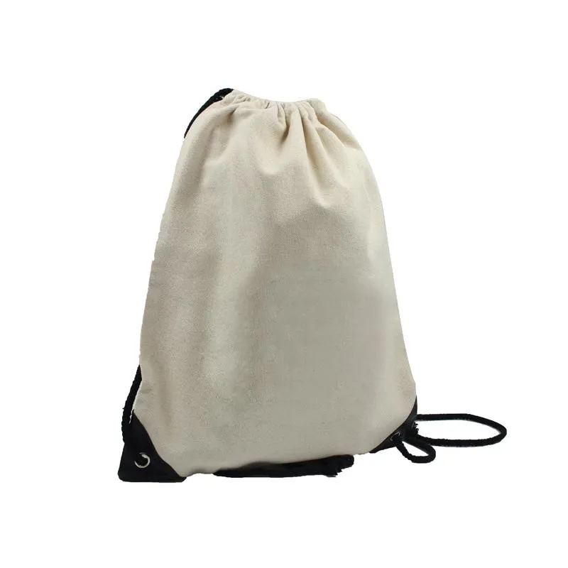 Canvas Drawstring Backpack