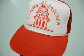 Capitol Jaycees Vintage 80's Adjustable Back Snapback Hat