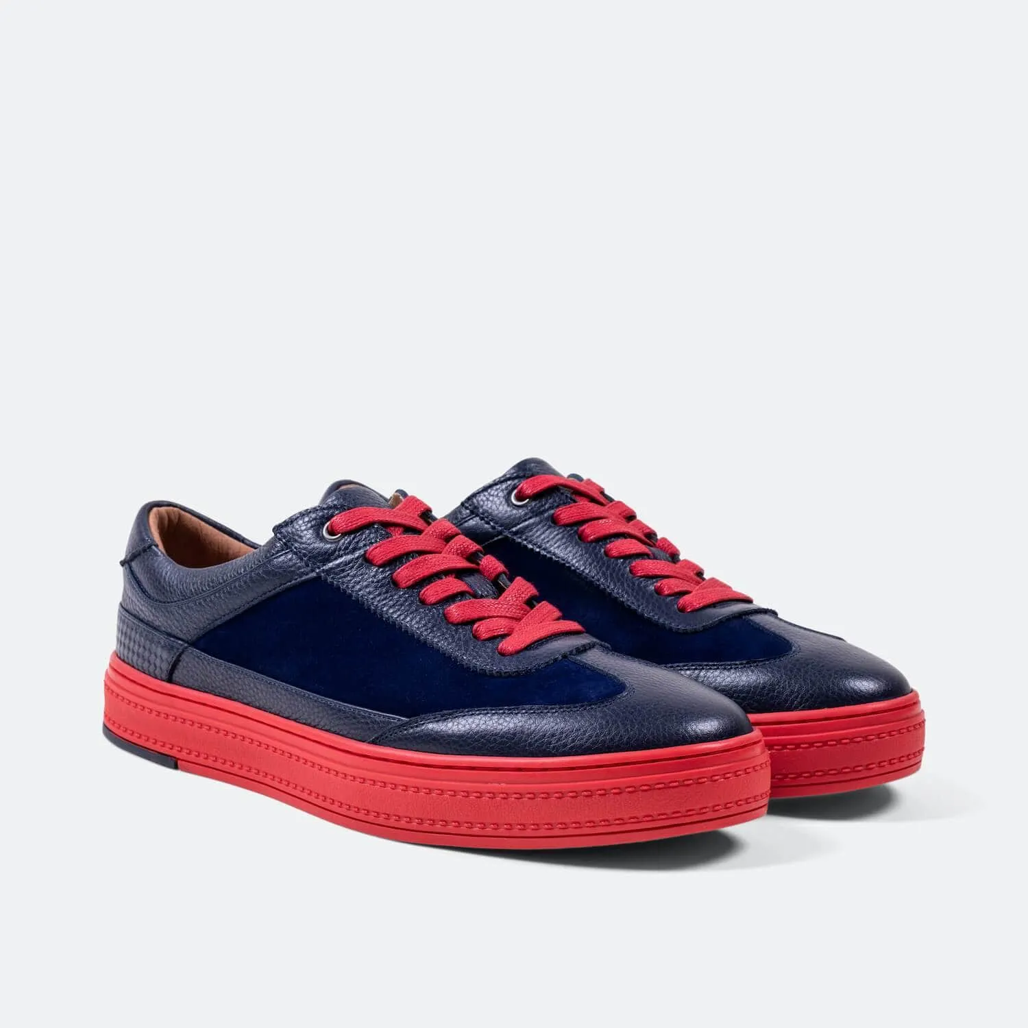 Captain Blue Suede Sneakers