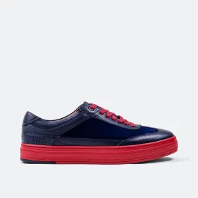 Captain Blue Suede Sneakers