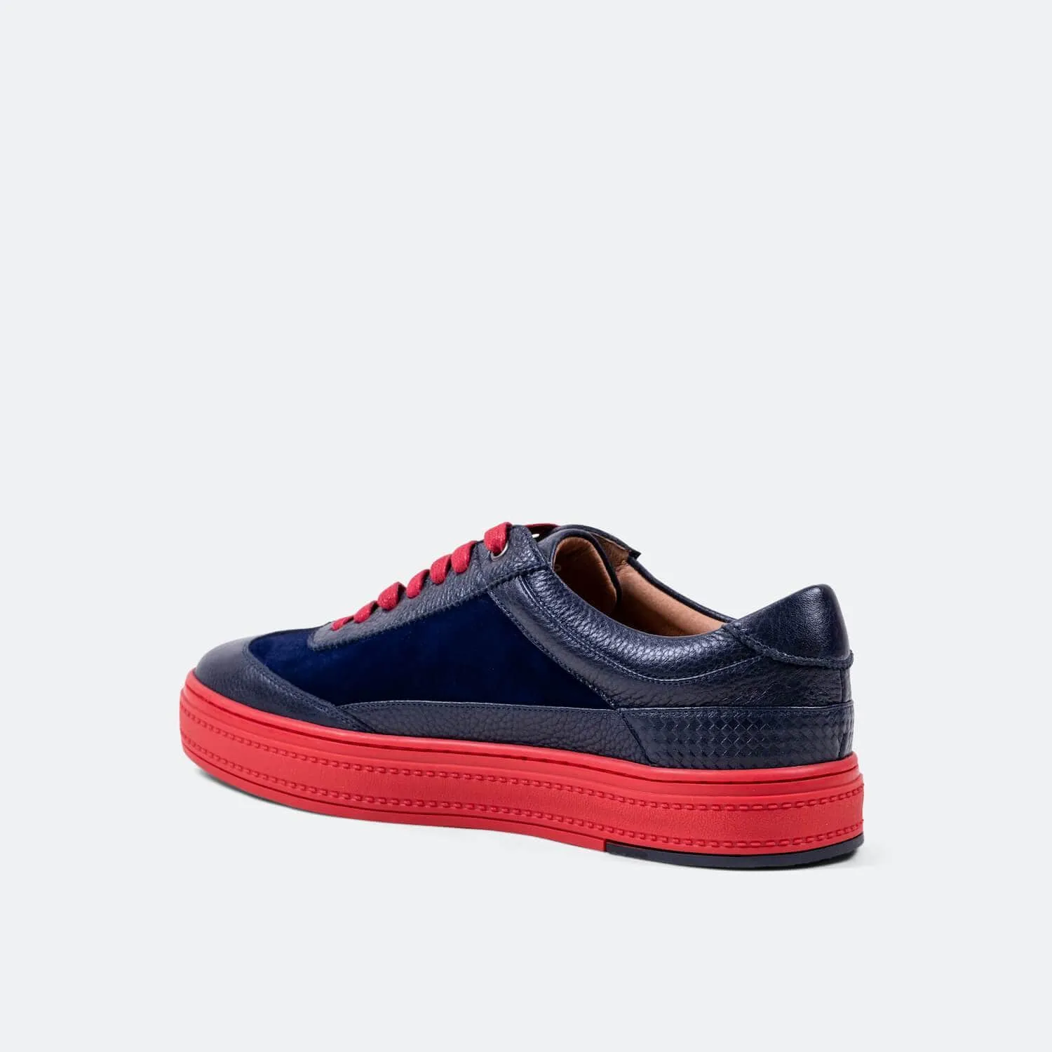 Captain Blue Suede Sneakers