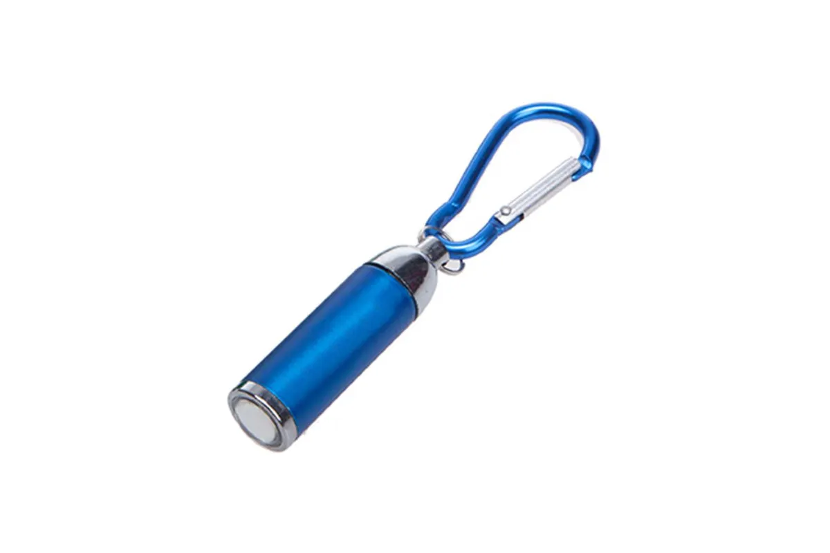 Coloured Mini Torch Light With Matching Carabiner