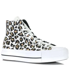 Converse CT All Star Lift Leopard Love Hi White/Black