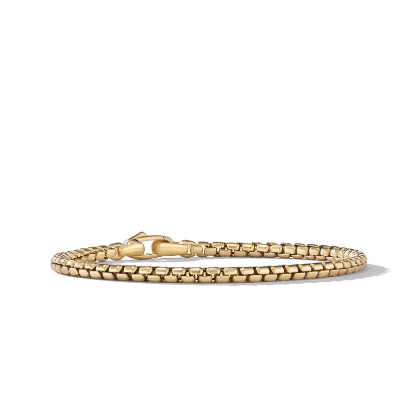 David Yurman Box Chain Bracelet in 18K Yellow Gold, 3.4MM