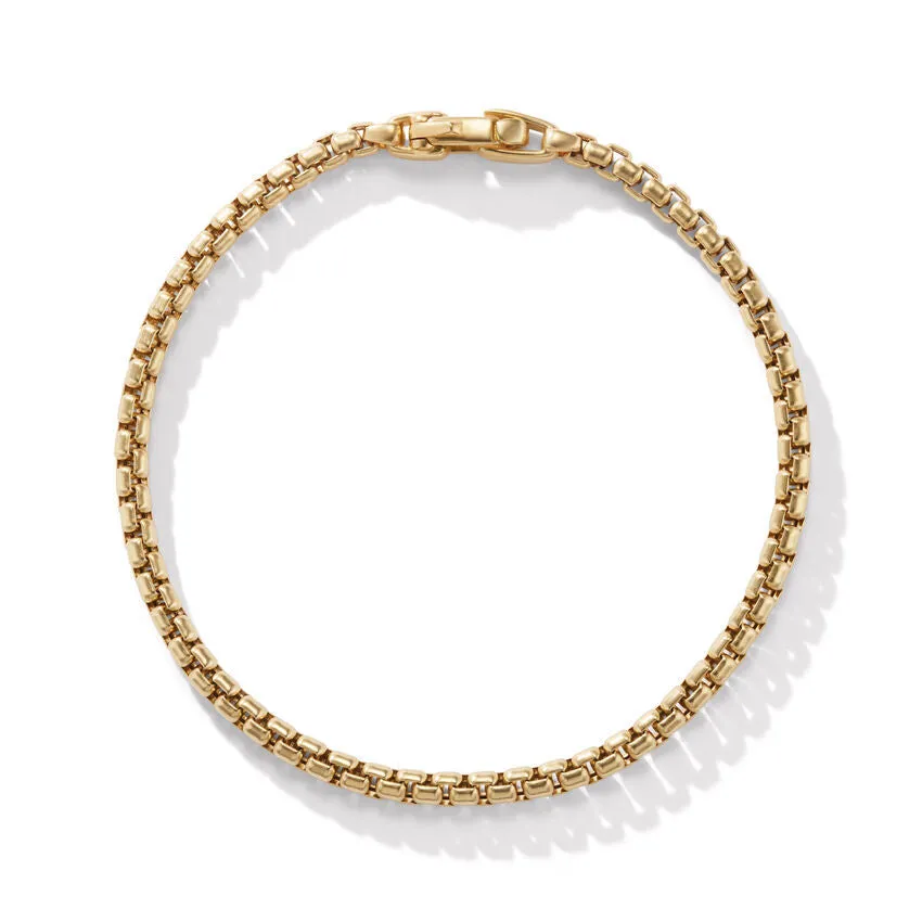 David Yurman Box Chain Bracelet in 18K Yellow Gold, 3.4MM