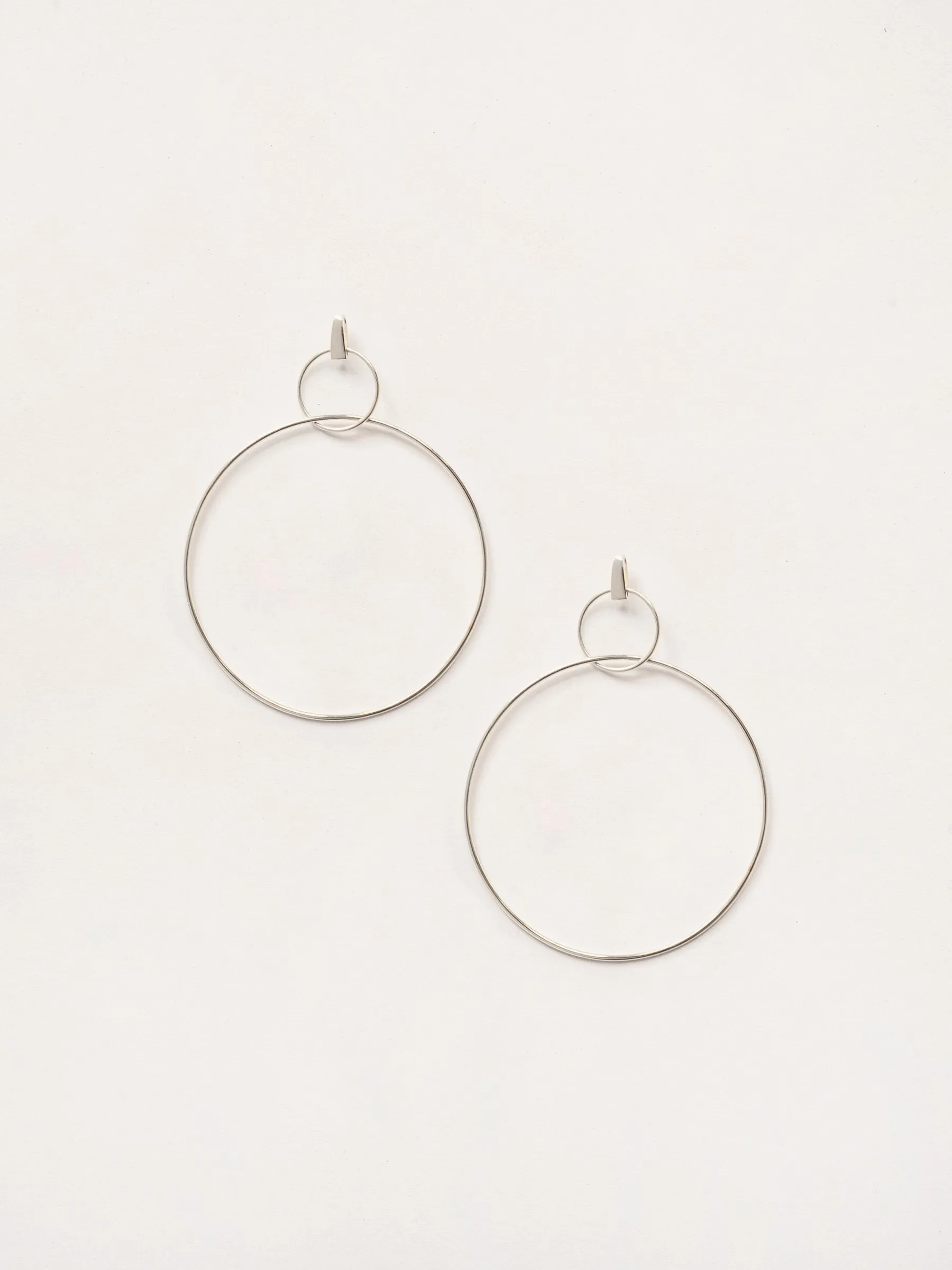 Double Drop Hoop Earrings