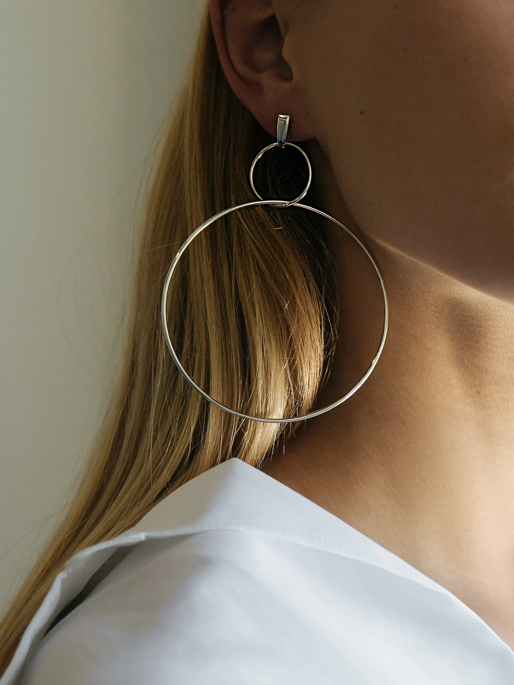 Double Drop Hoop Earrings