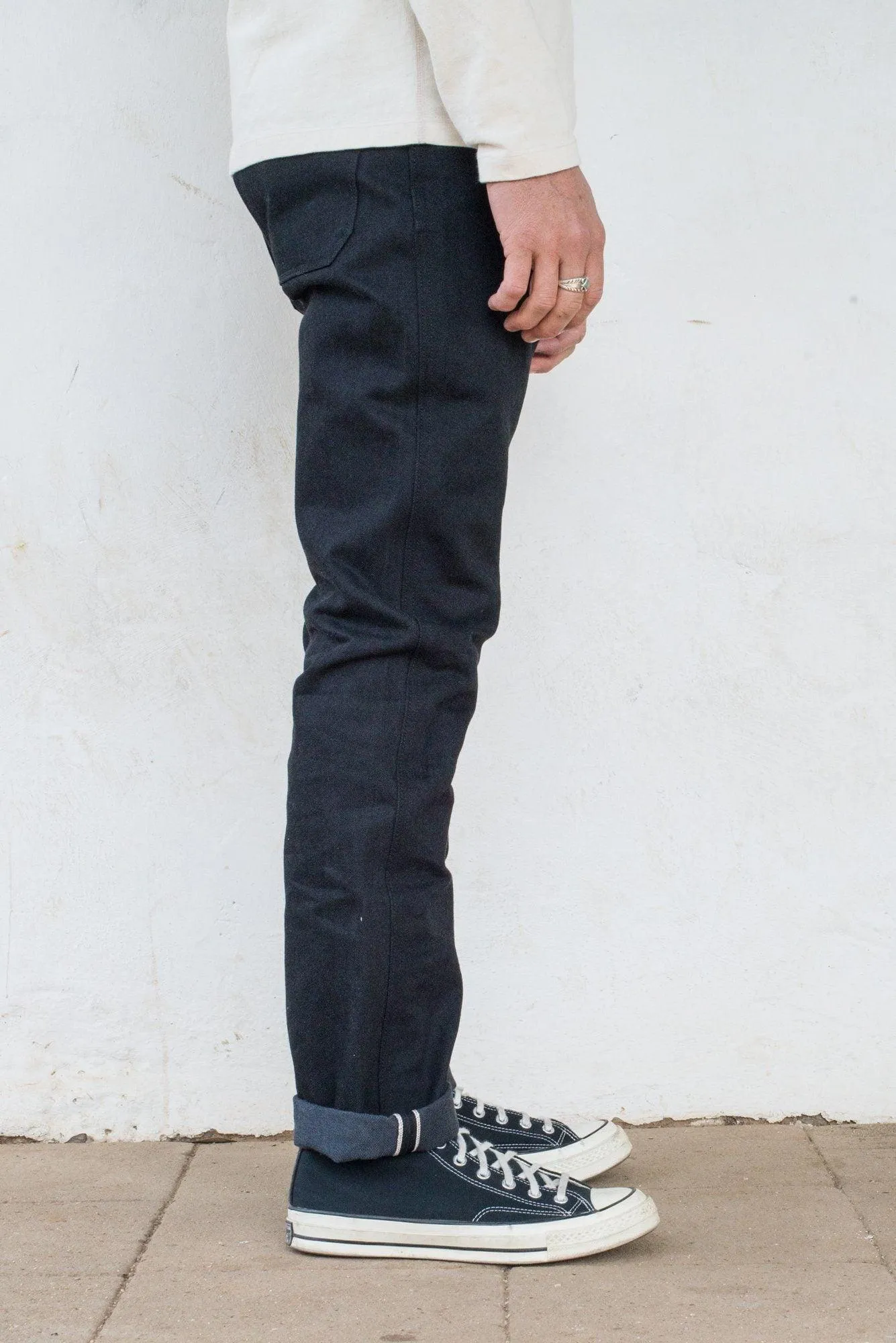 Freenote Cloth - Rios Raw 14.25oz Black Grey Japanese Denim