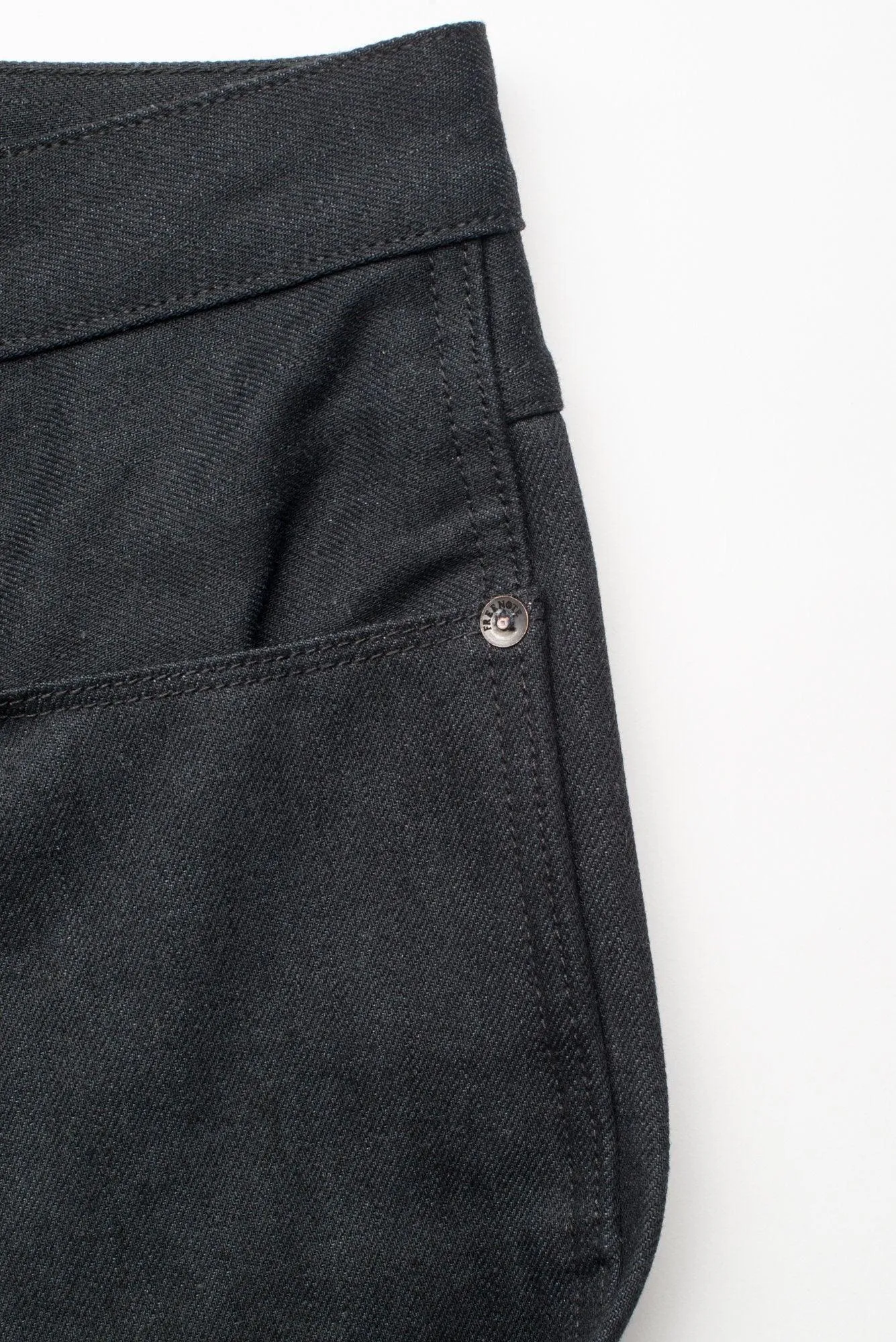 Freenote Cloth - Rios Raw 14.25oz Black Grey Japanese Denim