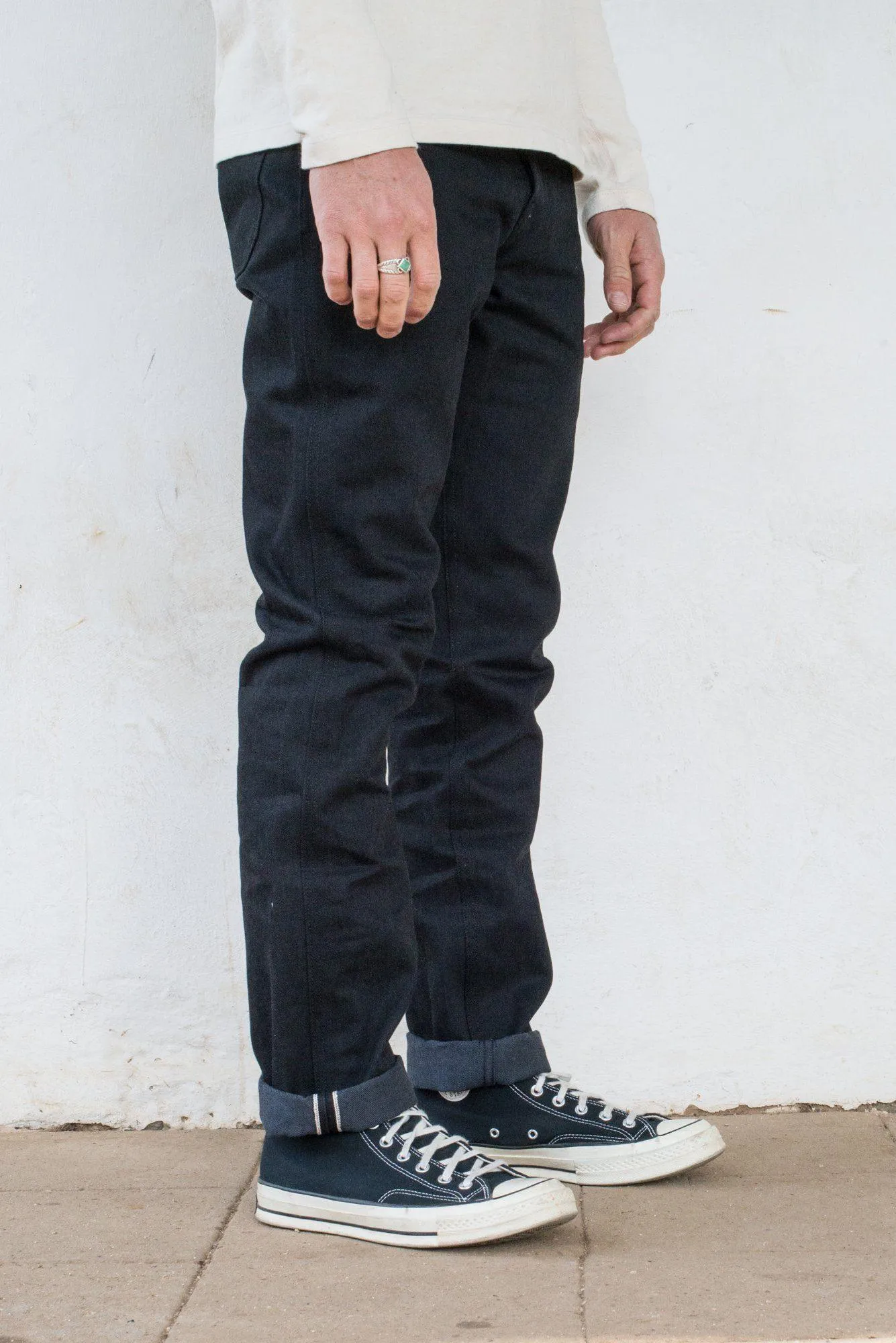 Freenote Cloth - Rios Raw 14.25oz Black Grey Japanese Denim