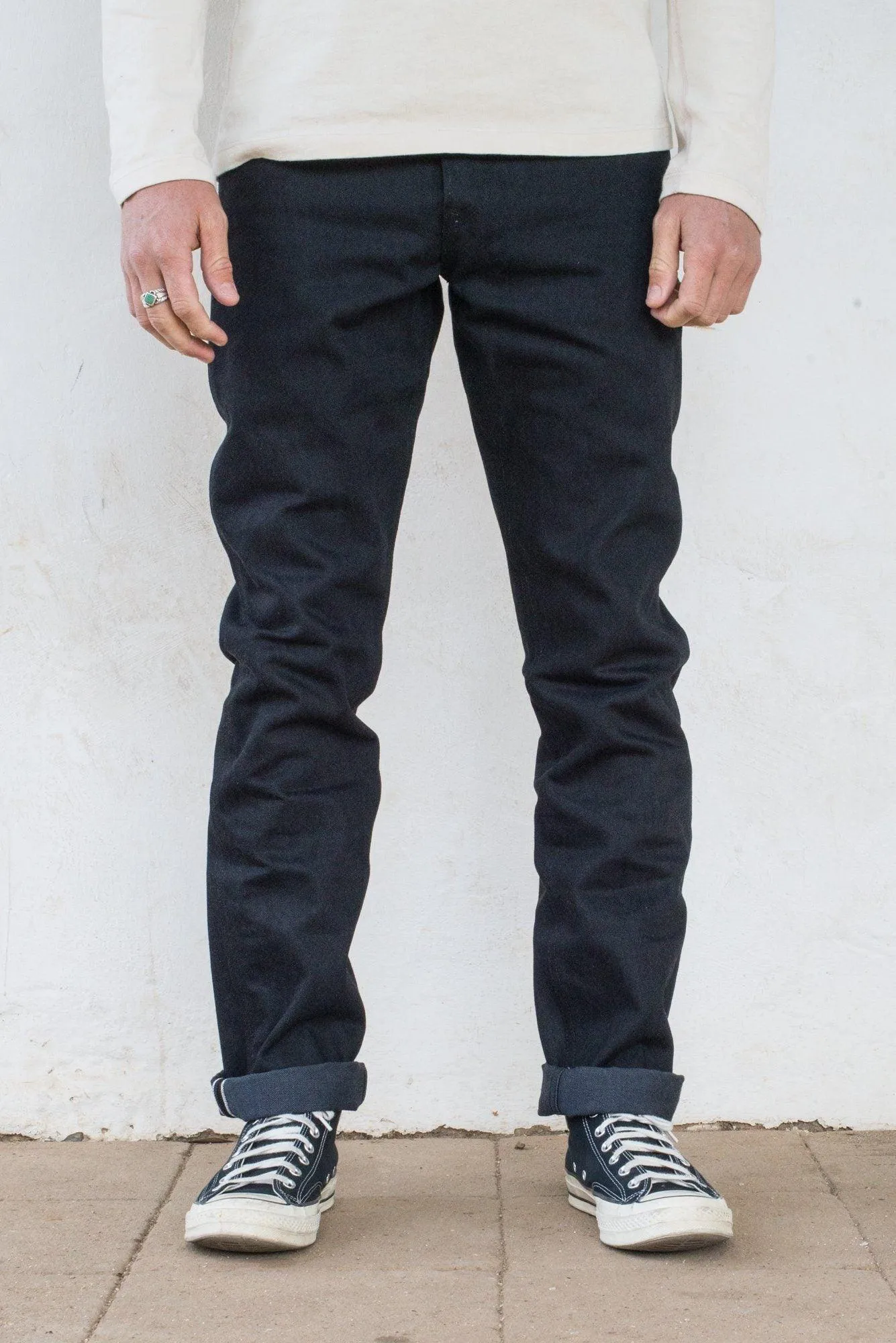 Freenote Cloth - Rios Raw 14.25oz Black Grey Japanese Denim