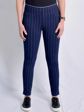 GABRIELLA FRATTINI LUSTRE DOUBLE STRIPE PANT