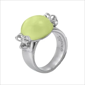 Icona Lemon Quartz Bubble Ring in Sterling Silver