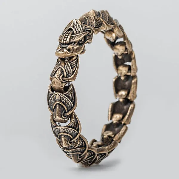 Jormungandr Bracelet - Bronze or Sterling Silver