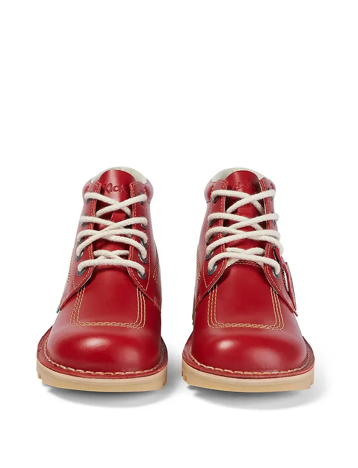 Kickers Kick Hi Red Leather