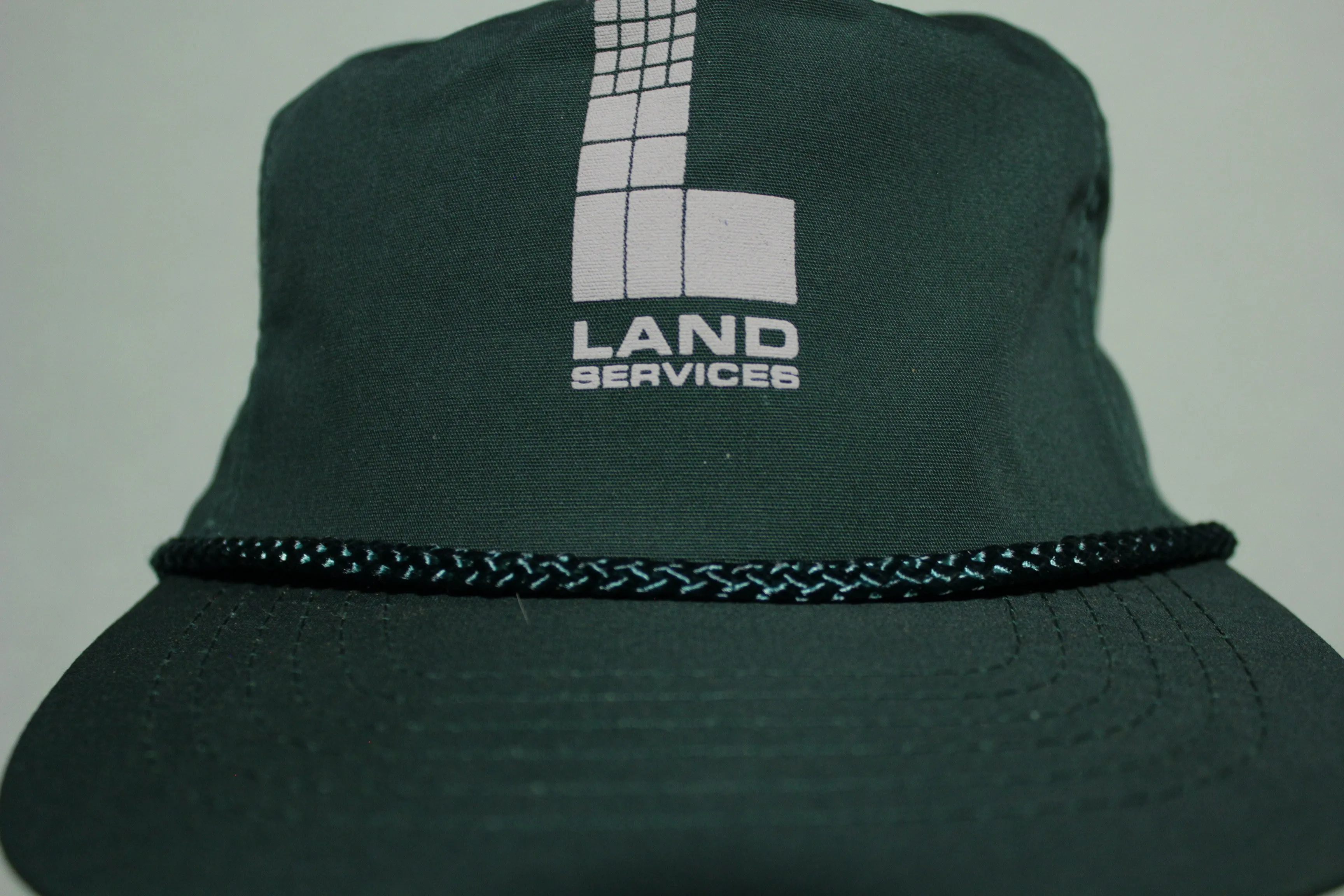 Land Services Vintage 80's Adjustable Back Snapback Hat