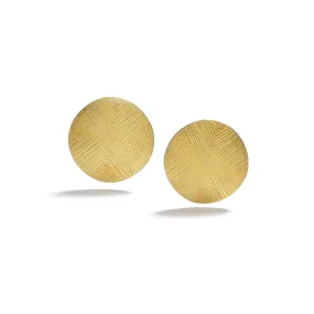 Large Bimetal Disc Earrings