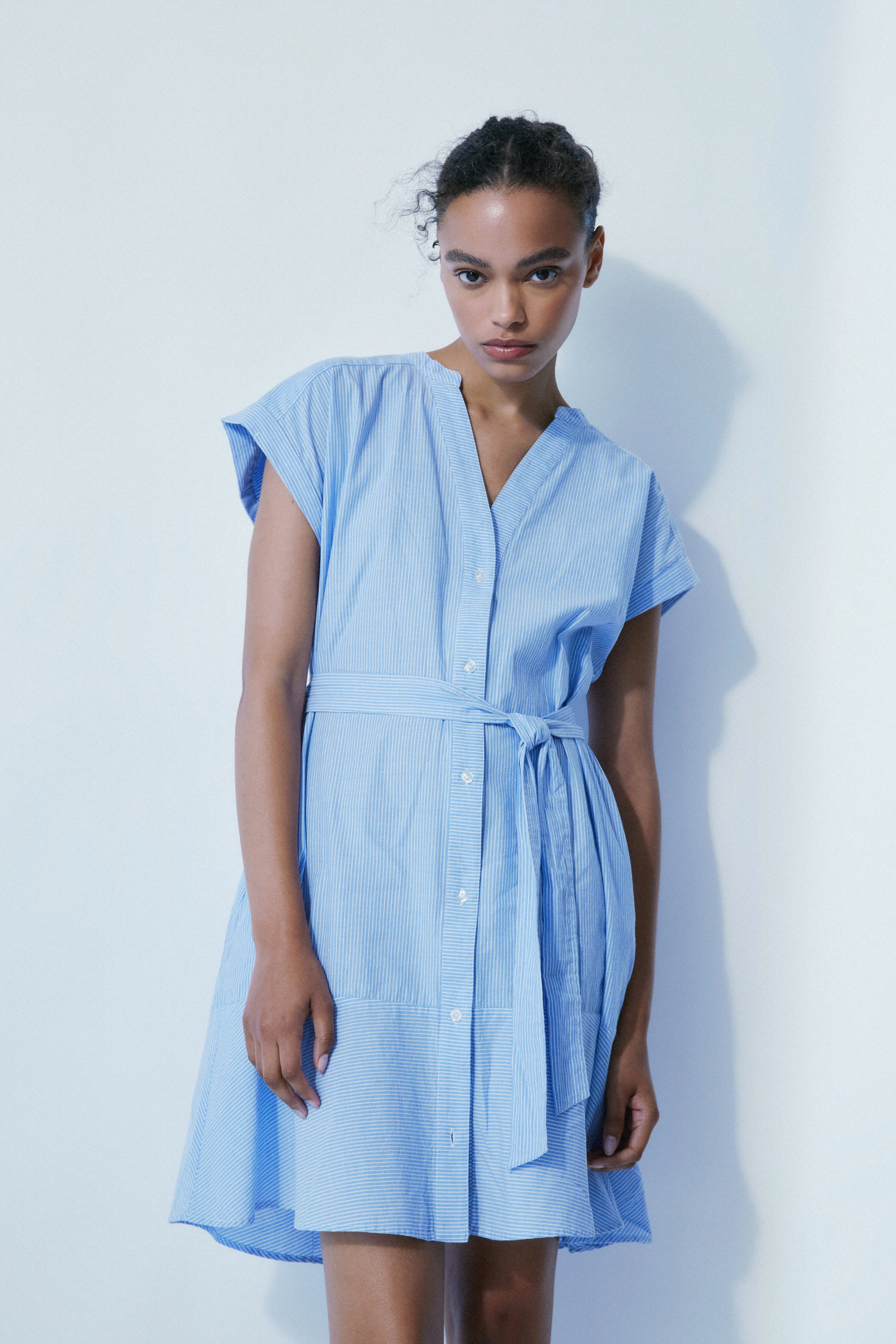 MAEVE CHAMBRAY STRIPE DRESS - MELISSA NEPTON