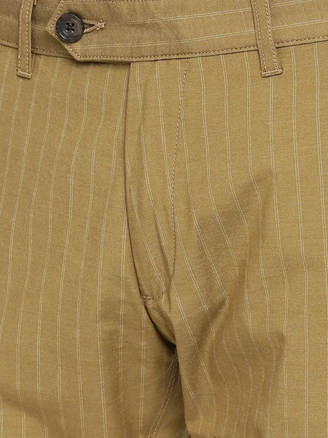 MEN'S BEIGE PRINT JASON FIT TROUSER