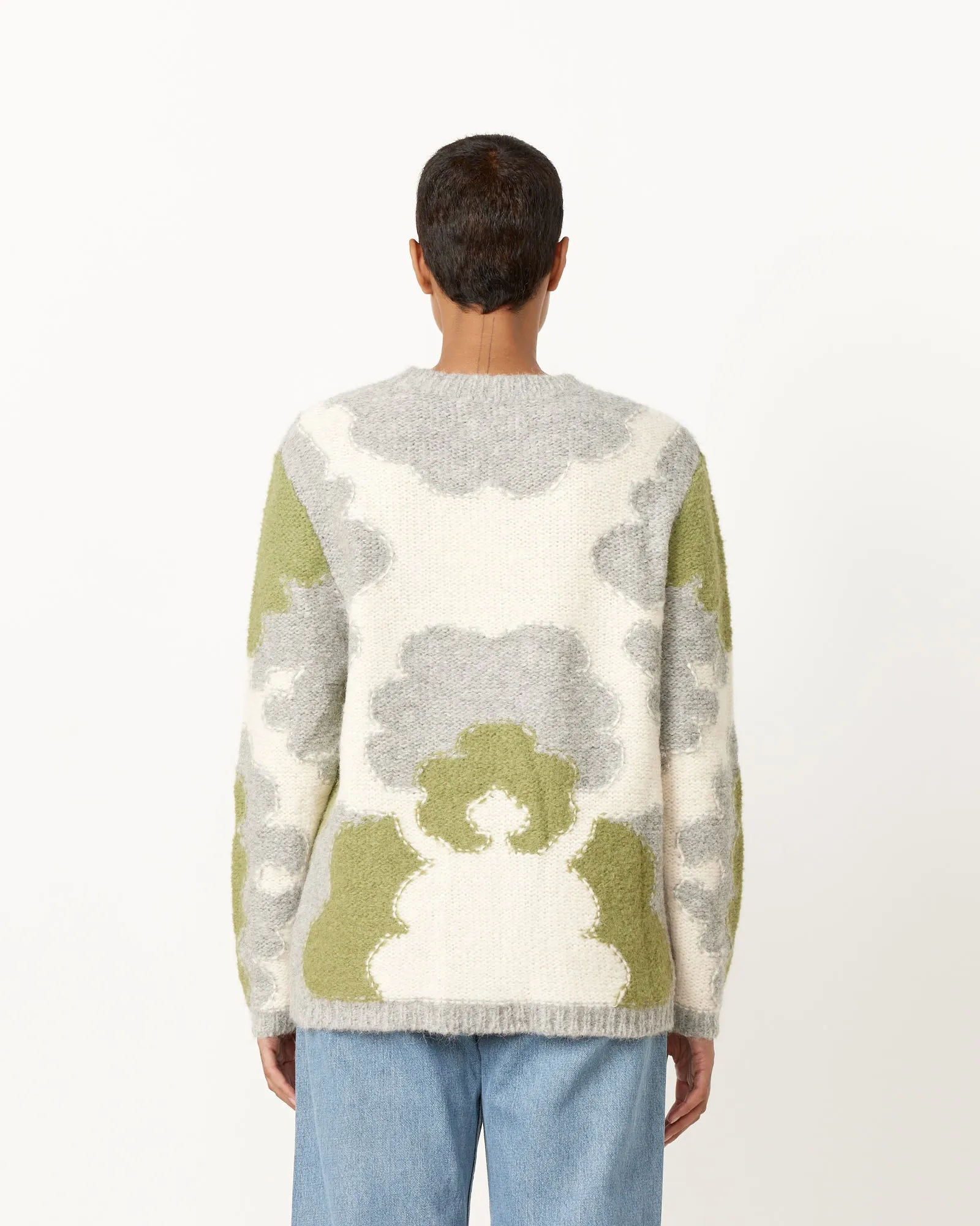 Mid Century Motif Intarsia Jumper