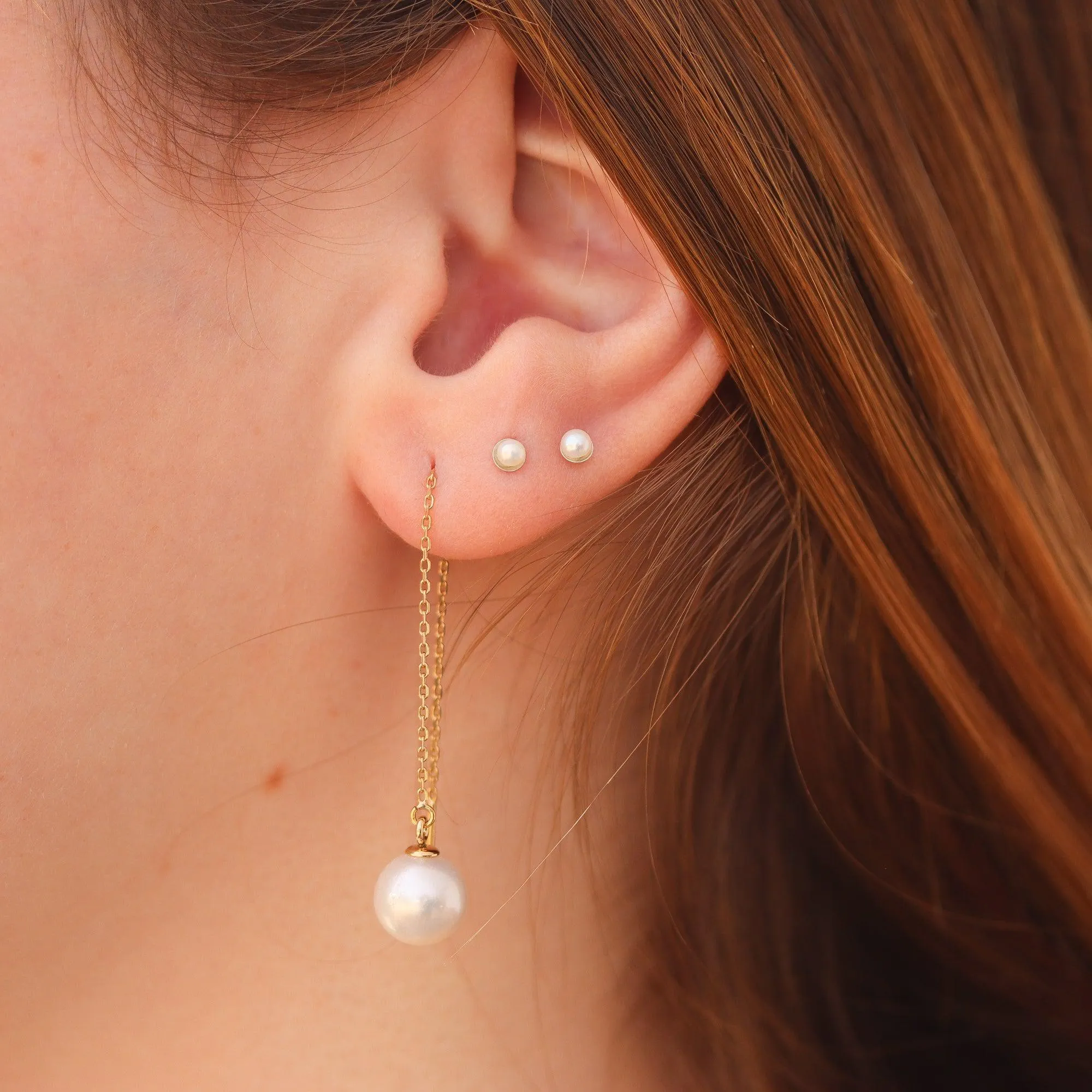 Mini Pearl Stud Earrings