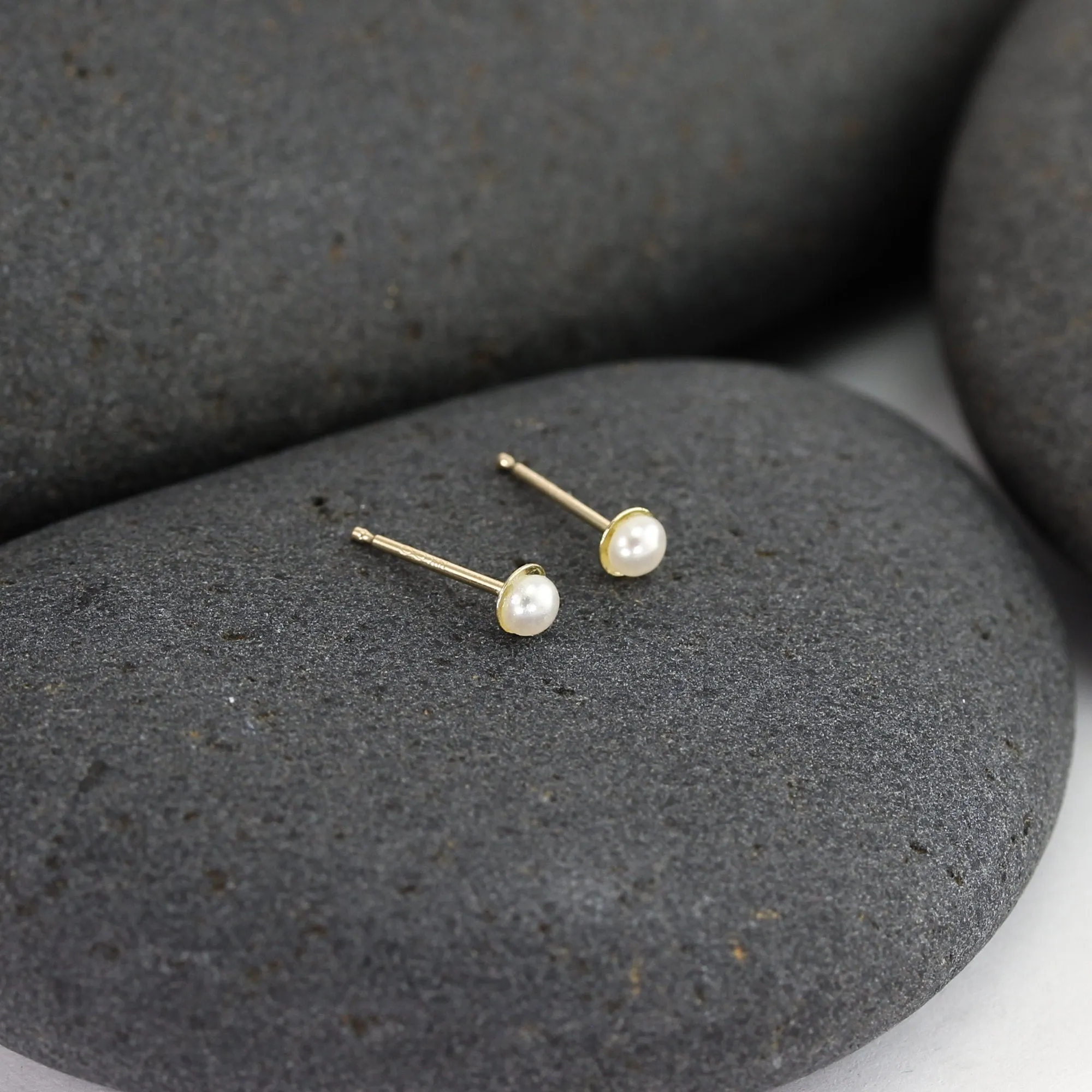 Mini Pearl Stud Earrings