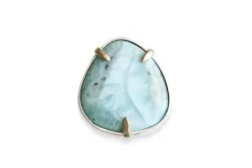 Mixed Metals Larimar Ring