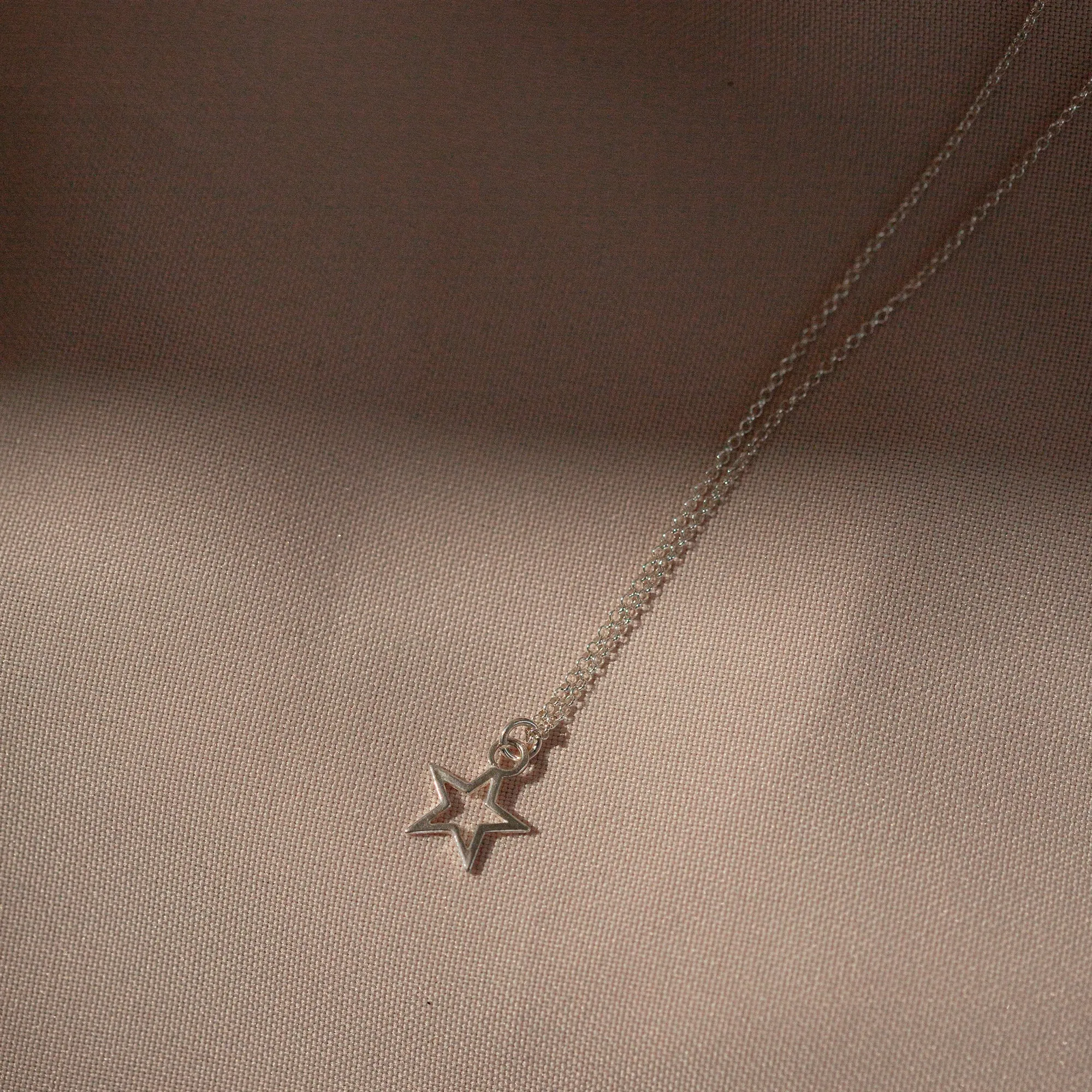 Necklace "Star" 925 Silver (gold-coated)