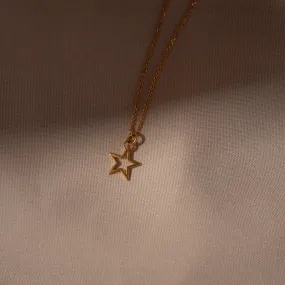 Necklace "Star" 925 Silver (gold-coated)