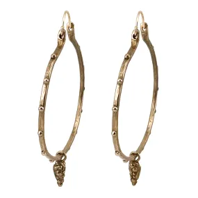 PENDULUM Riveted Statement Hoops - Bronze