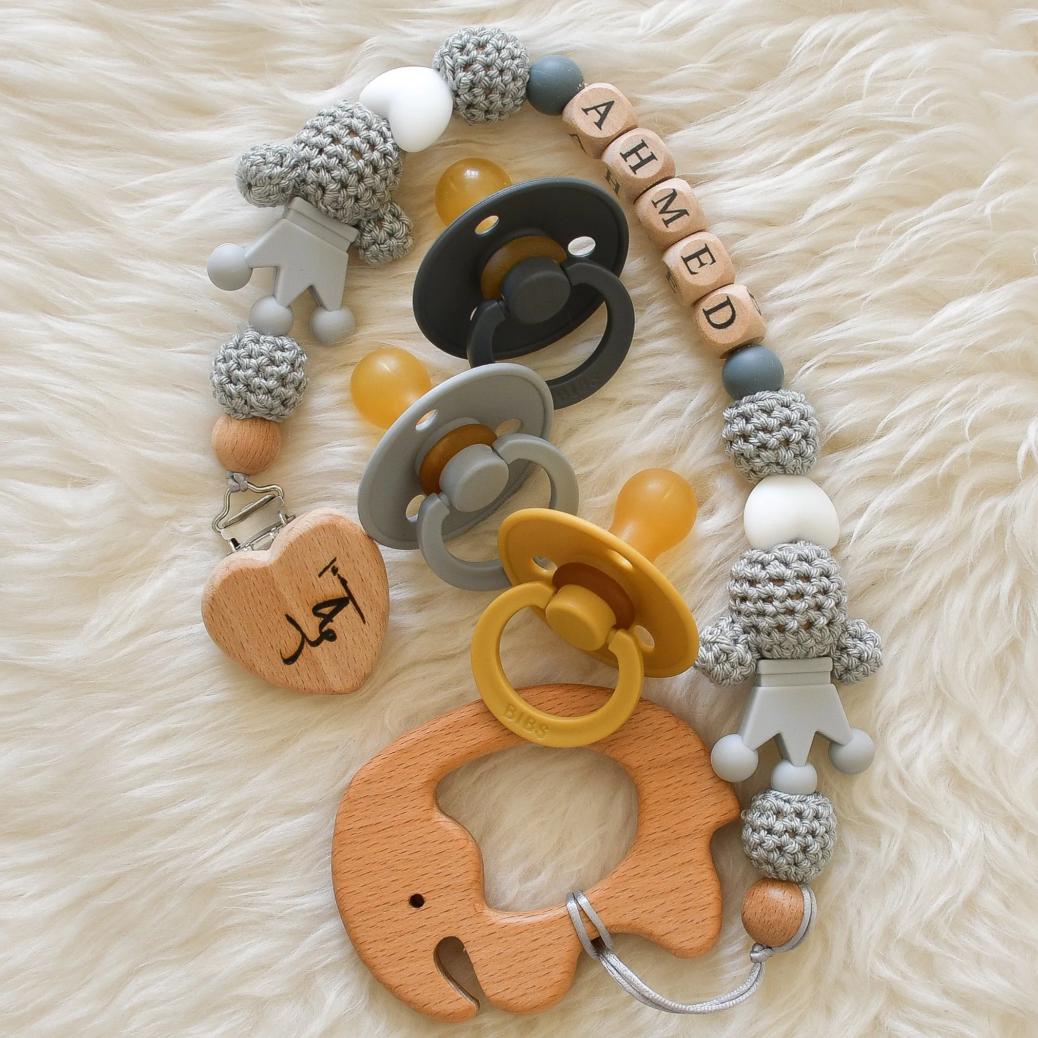 Personalised Pacifier Clip & BIBS Pacifiers