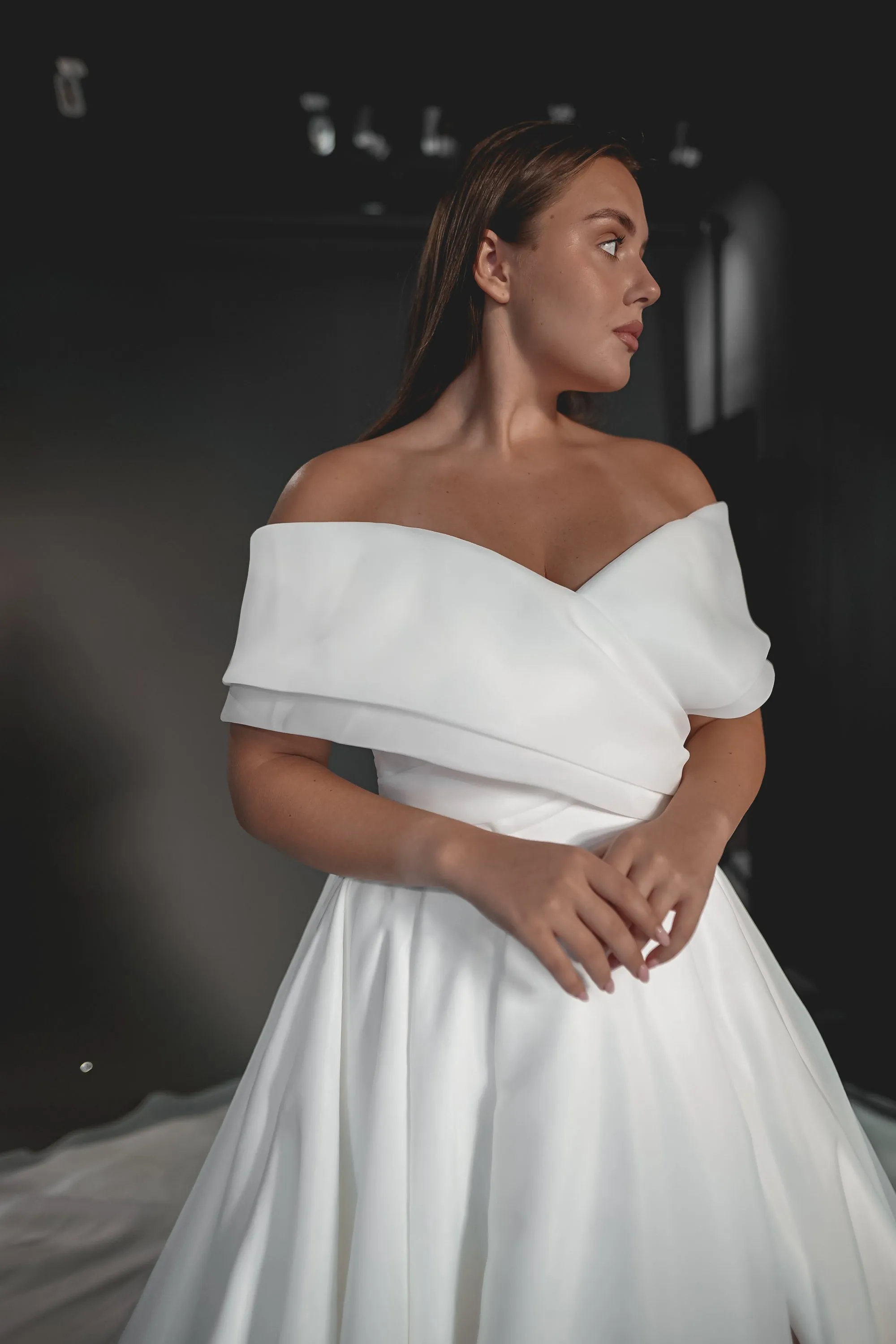 Plus Size Organza Wedding Dress Cardi