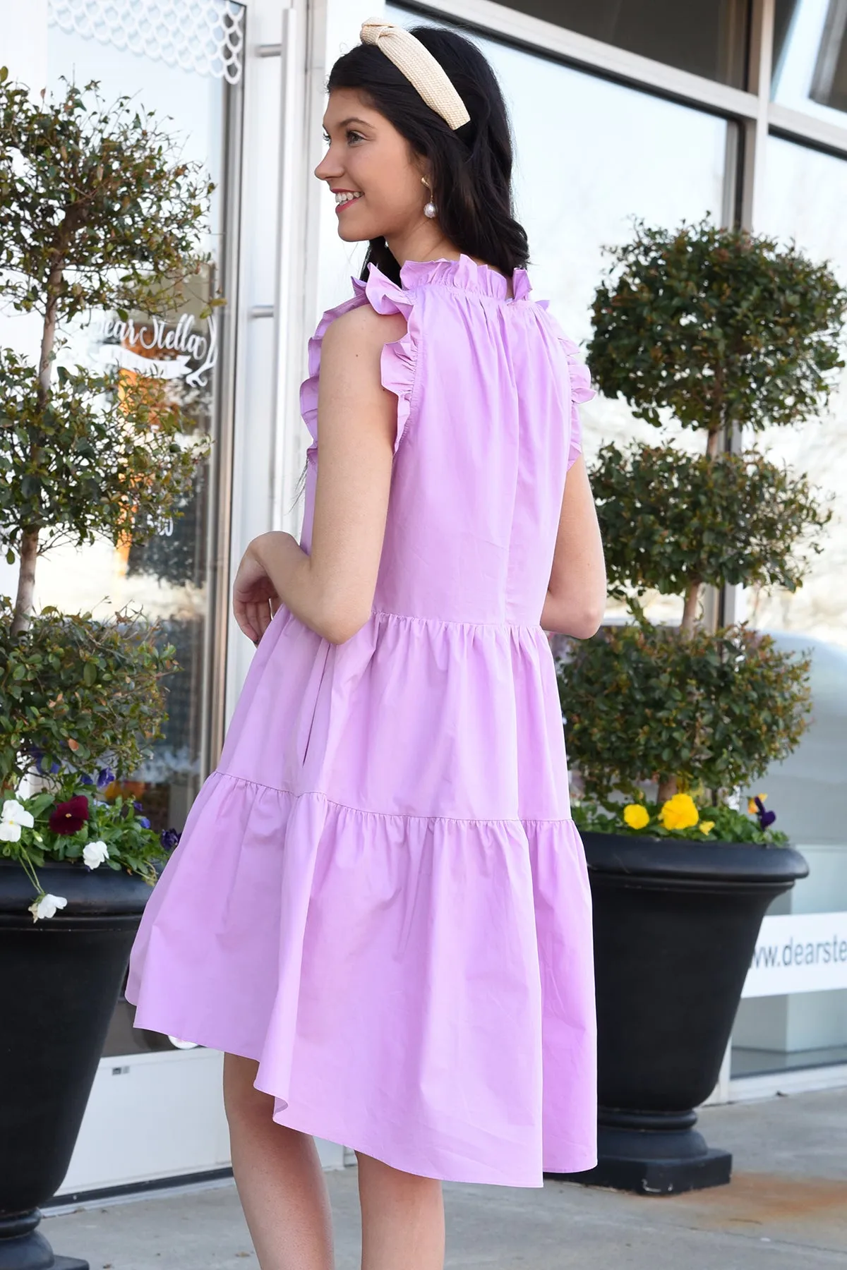 SHOW IT OFF DRESS -LILAC