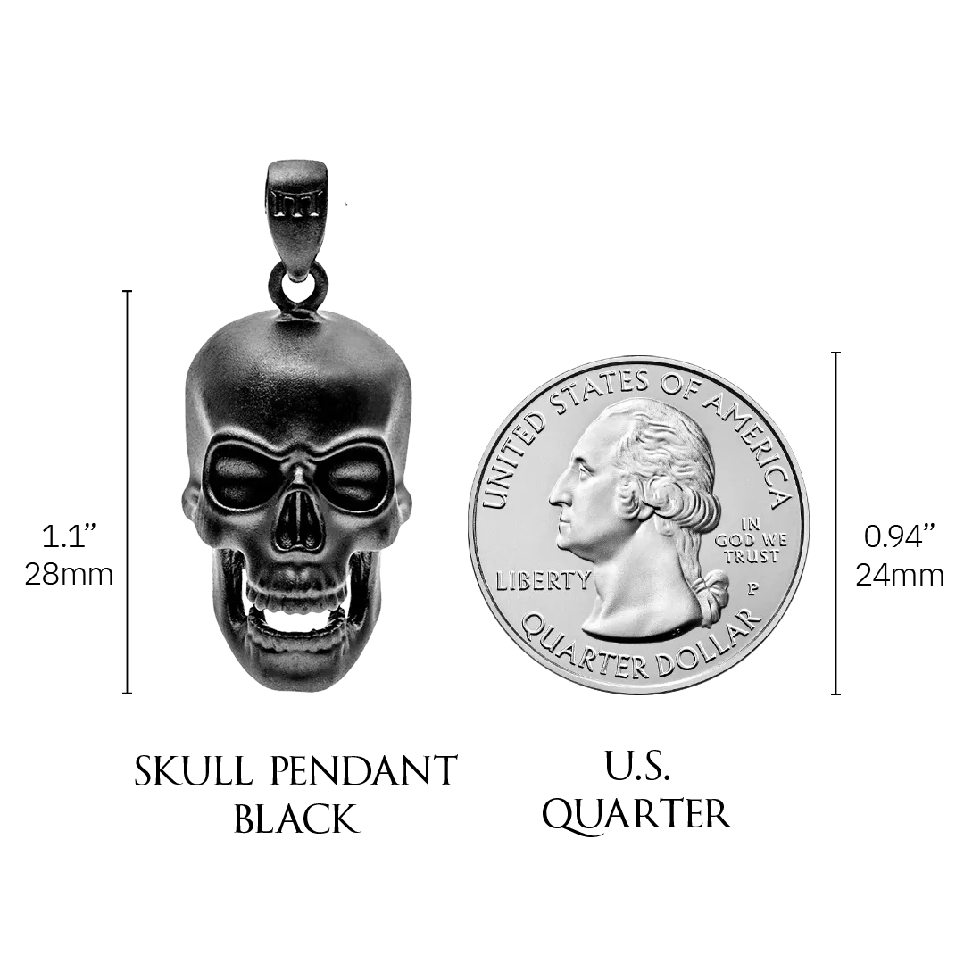 Skull Pendant - Black