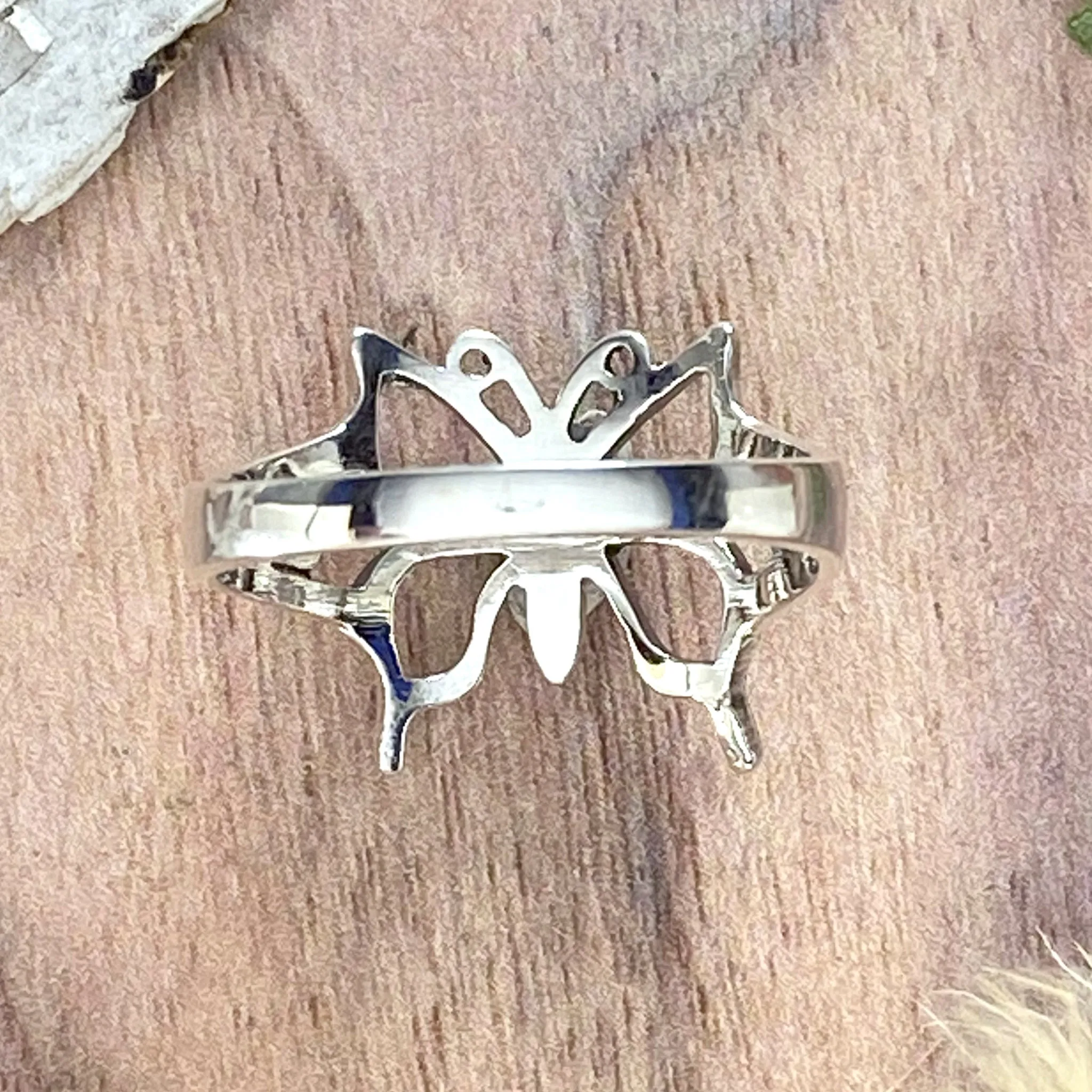 Sterling Silver Butterfly Ring