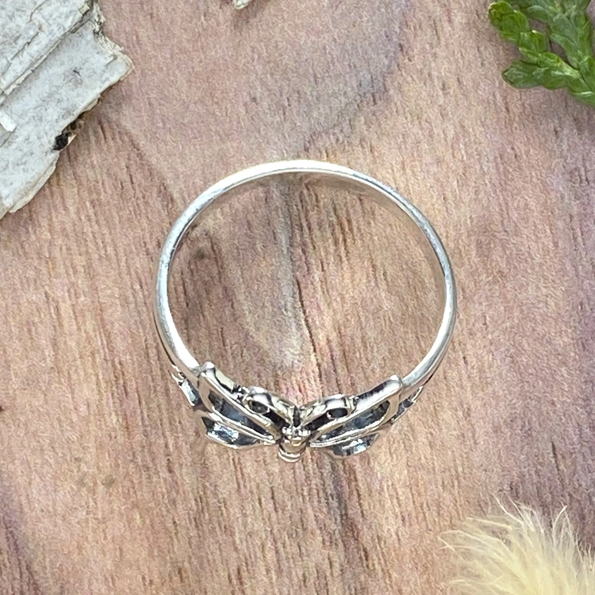 Sterling Silver Butterfly Ring