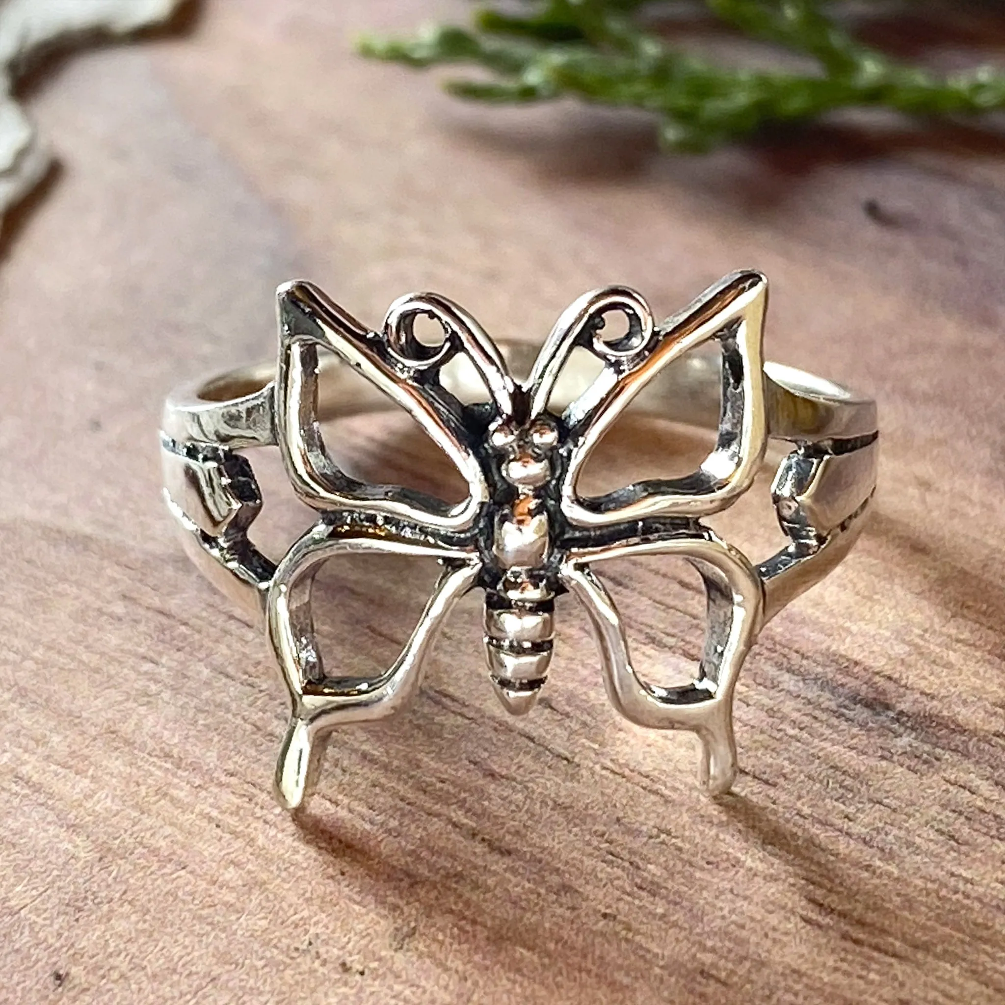 Sterling Silver Butterfly Ring