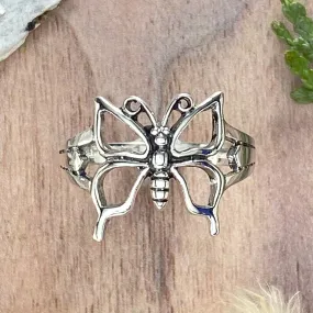 Sterling Silver Butterfly Ring