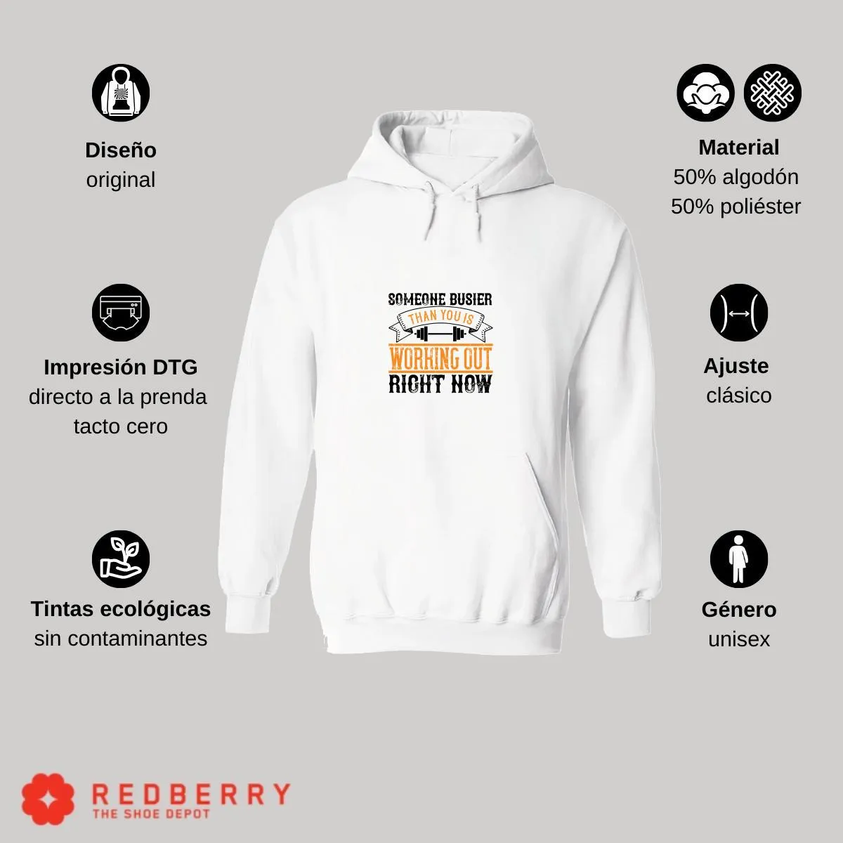 Sudadera Hombre  Hoodie Fitness Gym Ejercicio 022